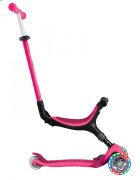 Globber Trotineta 3 in 1 pentru copii Go Up Active Roz cu maner de impins scaun si ghidon ajustabile roti cu lumini LED