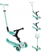 Globber Trotineta 3 in 1 pentru copii Go Up Active Verde cu maner de impins scaun si ghidon ajustabile roti cu lumini LED
