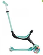 Globber Trotineta 3 in 1 pentru copii Go Up Active Verde cu maner de impins scaun si ghidon ajustabile roti cu lumini LED