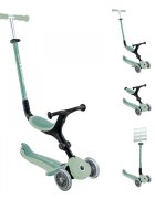 Globber Trotineta 3 in 1 pentru copii Go Up Active Verde Fistic ecologic ghidon si scaun ajustabile rulmenti ABEC 9