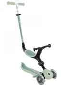 Globber Trotineta 3 in 1 pentru copii Go Up Active Verde Fistic ecologic ghidon si scaun ajustabile rulmenti ABEC 9