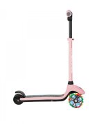 Globber Trotineta E-Motion 4 ghidon reglabil pe inaltime roti cu LED motor 80W autonomie 8-10 km culoare roz