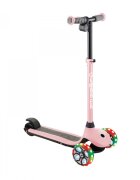 Globber Trotineta E-Motion 4 ghidon reglabil pe inaltime roti cu LED motor 80W autonomie 8-10 km culoare roz