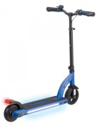 Globber Trotineta electrica E-Motion 11 Blue autonomie 9-11 km ghidon reglabil echipat cu lanterna LED si clopotel platforma prevazuta cu cric roti din cauciuc greutate admisa 70 kg