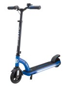 Globber Trotineta electrica E-Motion 11 Blue autonomie 9-11 km ghidon reglabil echipat cu lanterna LED si clopotel platforma prevazuta cu cric roti din cauciuc greutate admisa 70 kg