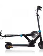 Globber Trotineta electrica E-Motion 14 Blue autonomie 9-11 km cu suspensie ghidon reglabil echipat cu lanterna LED si clopotel pliabila platforma prevazuta cu cric roti din cauciuc greutate admisa 70 kg