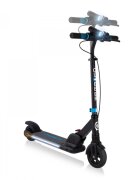 Globber Trotineta electrica E-Motion 14 Blue autonomie 9-11 km cu suspensie ghidon reglabil echipat cu lanterna LED si clopotel pliabila platforma prevazuta cu cric roti din cauciuc greutate admisa 70 kg