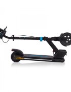 Globber Trotineta electrica E-Motion 14 Blue autonomie 9-11 km cu suspensie ghidon reglabil echipat cu lanterna LED si clopotel pliabila platforma prevazuta cu cric roti din cauciuc greutate admisa 70 kg