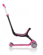 Globber Trotineta evolutiva 4 in 1 pliabila Go-Up Roz cu scaun maner parinte ghidon reglabil greutate admisa 50 kg