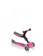 Globber Trotineta evolutiva 4 in 1 pliabila Go-Up Roz cu scaun maner parinte ghidon reglabil greutate admisa 50 kg