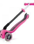 Globber Trotineta evolutiva 4 in 1 pliabila Go-Up Roz cu scaun maner parinte ghidon reglabil greutate admisa 50 kg