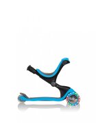 Globber Trotineta evolutiva Go-Up 4 in 1 Deluxe Lights Albastra ghidon reglabil scaun maner parinte roti cu Led greutate admisa 50 kg