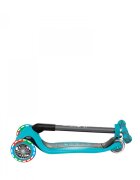 Globber Trotineta evolutiva Go-Up 4 in 1 Deluxe Lights Turquoise ghidon reglabil scaun maner parinte roti cu Led greutate admisa 50 kg
