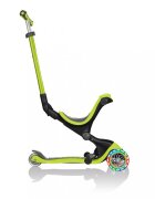 Globber Trotineta evolutiva Go-Up 4 in 1 Deluxe Lights Verde ghidon reglabil scaun maner parinte roti cu Led greutate admisa 50 kg