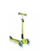 Globber Trotineta evolutiva Go-Up 4 in 1 Deluxe Lights Verde ghidon reglabil scaun maner parinte roti cu Led greutate admisa 50 kg