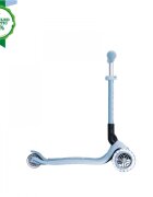 Globber Trotineta Junior ECO Albastru pliabila ghidon din aluminiu reglabil roti cu Led greutate admisa 50 kg