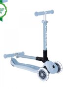 Globber Trotineta Junior ECO Albastru pliabila ghidon din aluminiu reglabil roti cu Led greutate admisa 50 kg