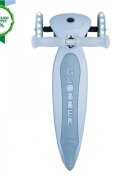 Globber Trotineta Junior ECO Albastru pliabila ghidon din aluminiu reglabil roti cu Led greutate admisa 50 kg