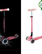 Globber Trotineta pentru copii Elite Glow Roz ghidon ajustabil 4 nivele pliabila rulmenti ABEC 9