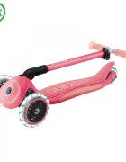 Globber Trotineta pentru copii Elite Glow Roz ghidon ajustabil 4 nivele pliabila rulmenti ABEC 9