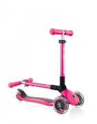 Globber Trotineta pentru copii Junior Roz pliabila platforma antiderapanta ghidon din aluminiu reglabil greutate admisa 50 kg