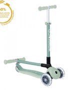 Globber Trotineta pentru copii Primo Fistic ecologica pliabila cu roti LED ghidon ajustabil pe 3 nivele rulmenti ABEC 9
