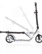 Globber Trotineta pliabila adult One NL 205 alb cadru din aluminiu ghidon reglabil platforma antiderapanta greutate admisa 100 kg
