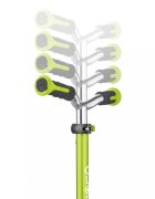 Globber Trotineta pliabila Elite Deluxe Lights Verde roti LED pliabila din aluminiu ghidon reglabil greutate suportata 50 kg varsta 3 ani+