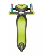Globber Trotineta pliabila Elite Deluxe Lights Verde roti LED pliabila din aluminiu ghidon reglabil greutate suportata 50 kg varsta 3 ani+