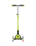 Globber Trotineta pliabila Elite Deluxe Lights Verde roti LED pliabila din aluminiu ghidon reglabil greutate suportata 50 kg varsta 3 ani+