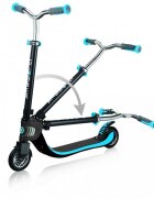 Globber Trotineta pliabila Flow 125 Albastra ghidon reglabil platforma antiderapanta greutate admisa 100 kg