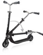 Globber Trotineta pliabila Flow 125 Gri-Negru ghidon reglabil platforma antiderapanta greutate admisa 100 kg