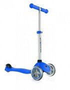 Globber Trotineta Primo Albastra ghidon reglabil platforma antiderapanta greutate suportata 50 kg varsta 3 ani+