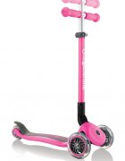 Globber Trotineta Primo roz pliabila ghidon reglabil platforma antiderapanta greutate suportata 50 kg varsta 3 ani+