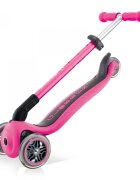 Globber Trotineta Primo roz pliabila ghidon reglabil platforma antiderapanta greutate suportata 50 kg varsta 3 ani+