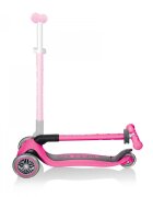 Globber Trotineta Primo roz pliabila ghidon reglabil platforma antiderapanta greutate suportata 50 kg varsta 3 ani+