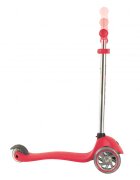 Globber Trotineta Primo V2 Lights rosie cu 3 roti LED ghidon reglabil platforma antiderapanta greutate admisa 50 kg
