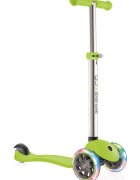 Globber Trotineta Primo V2 Lights verde cu 3 roti LED ghidon reglabil platforma antiderapanta greutate admisa 50 kg