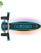 Globber Trotineta Ultimum Lights pentru copii adolescenti si adulti ghidon reglabil pe 6 nivele greutate maxima 100 kg rulmenti ABEC 9