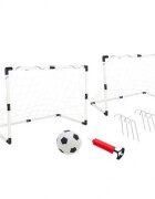 Globo Set 2 porti de fotbal din plastic pentru copii WToy cu minge si pompa inclusa
