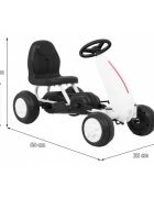 Gokart Kart cu pedale alb