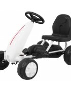 Gokart Kart cu pedale alb