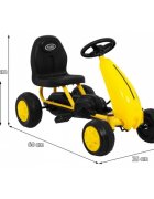 Gokart Kart cu pedale galben