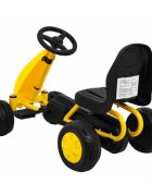 Gokart Kart cu pedale galben
