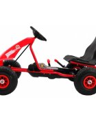 Gokart Kart cu pedale si roti gonflabile 3 ani+ Champion rosu