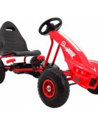 Gokart Kart cu pedale si roti gonflabile 3 ani+ Champion rosu