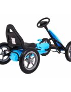 Gokart Kart cu pedale si roti gonflabile 3 ani+ Star albastru