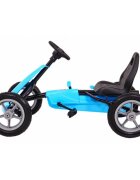 Gokart Kart cu pedale si roti gonflabile 3 ani+ Star albastru