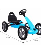 Gokart Kart cu pedale si roti gonflabile 3 ani+ Star albastru
