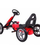 Gokart Kart cu pedale si roti gonflabile 3 ani+ Star rosu